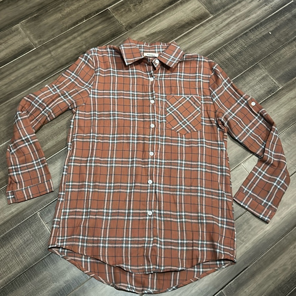 NWOT Adora flannel shirt medium